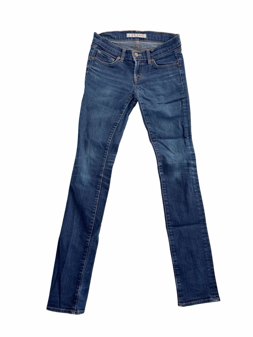 J Brand Low Rise Skinny Jeans Dark Wash Blue Denim Size 25